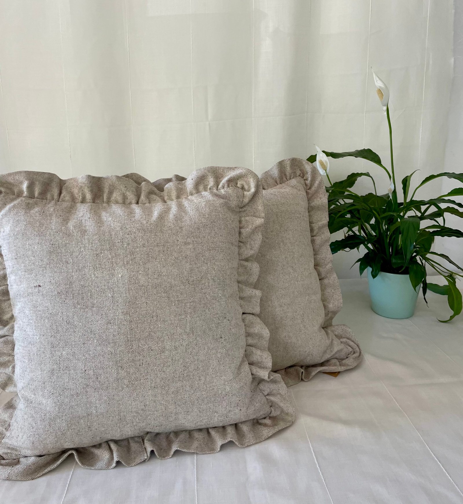 Lot de 2 housses de coussin 45x45